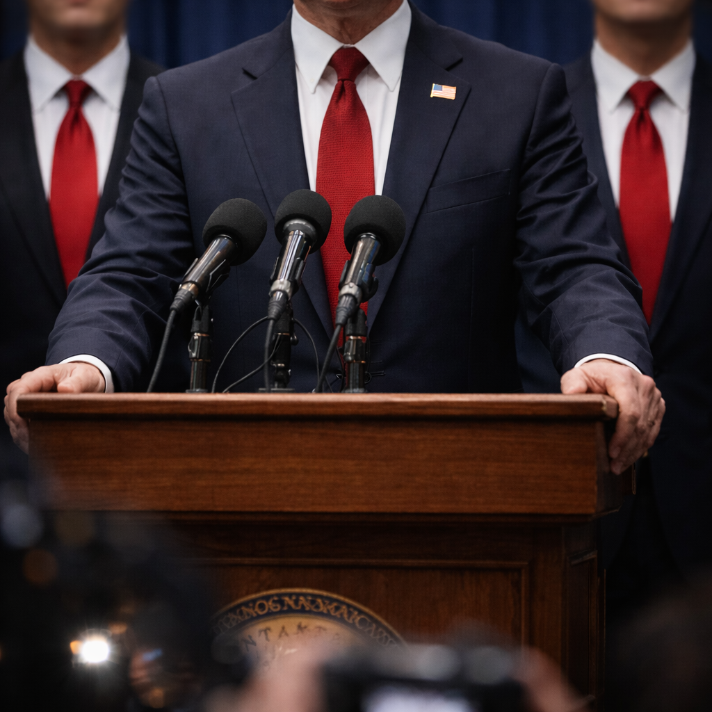 GOP press conference — the 215 who went silent